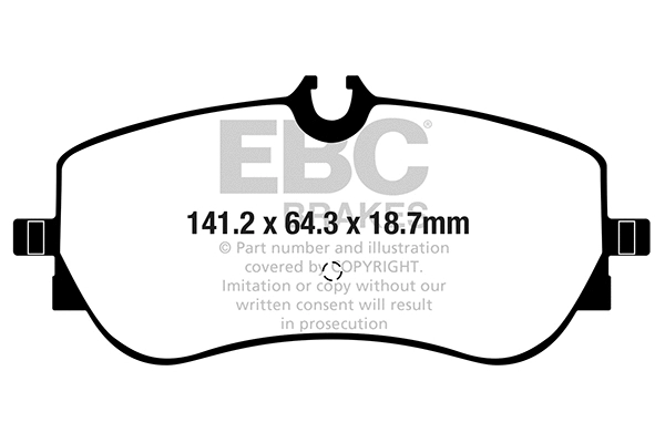Brake Pad Set, disc brake (DPX2364)