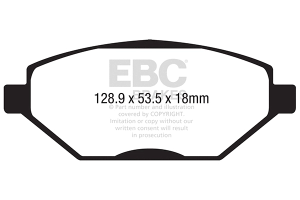 Brake Pad Set, disc brake (DPX2293)