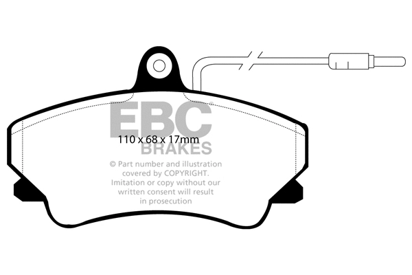 Brake Pad Set, disc brake (DP952)