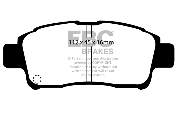 Brake Pad Set, disc brake (DP1225)