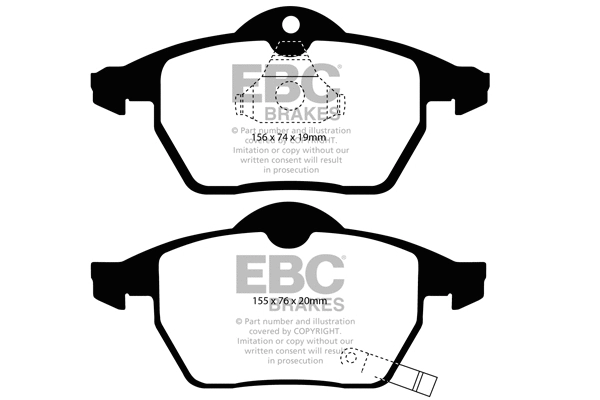 Brake Pad Set, disc brake (DP1443)