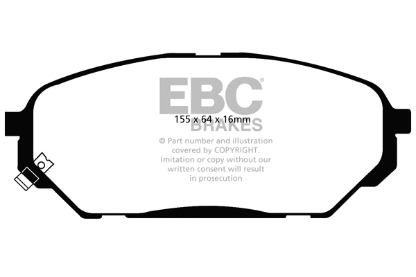 Brake Pad Set, disc brake (DP1813)