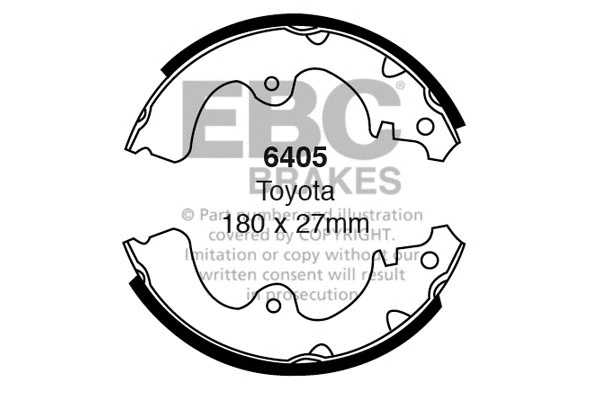 Brake Shoe Set (6405)