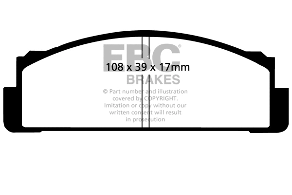 Brake Pad Set, disc brake (DP116)