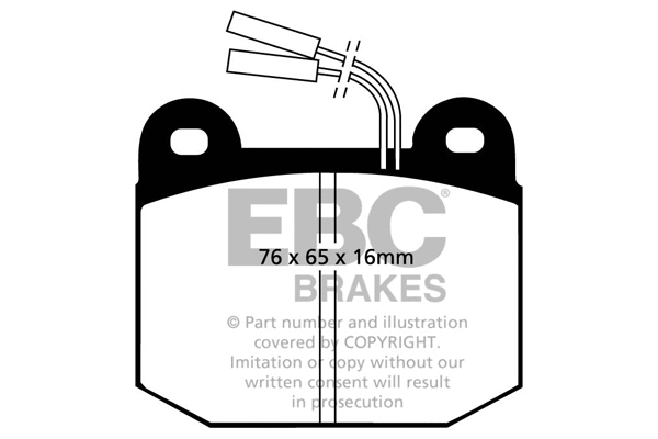Brake Pad Set, disc brake (DP578)