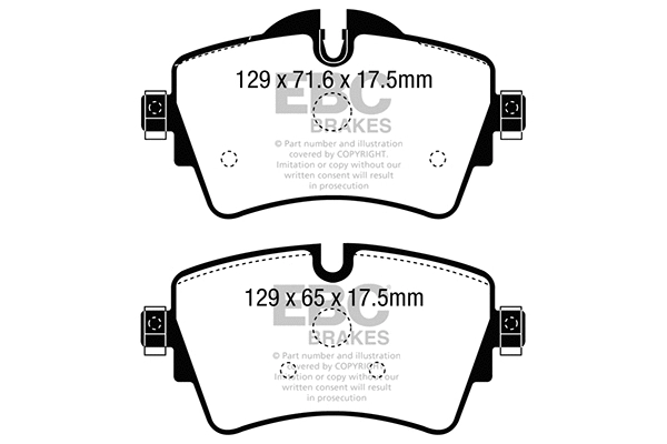 Brake Pad Set, disc brake (DP22227)