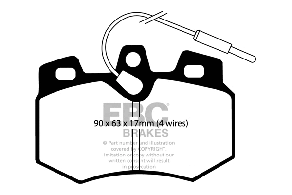 Brake Pad Set, disc brake (DP575)