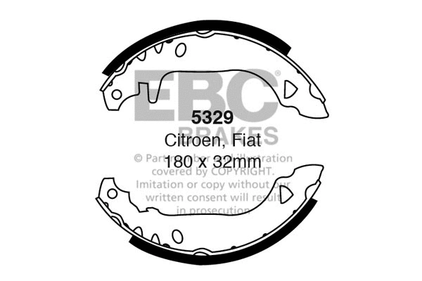 Brake Shoe Set (5329)