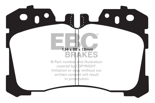 Brake Pad Set, disc brake (DP1811)
