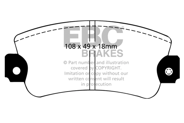Brake Pad Set, disc brake (DP2485)