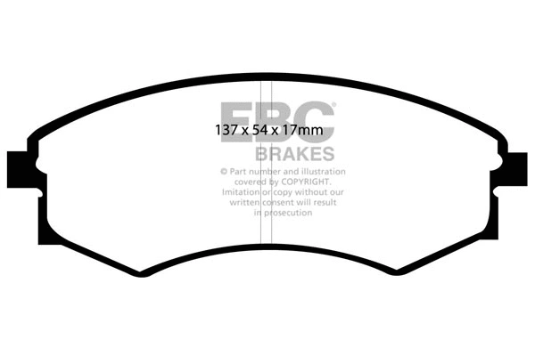 Brake Pad Set, disc brake (DP1358)