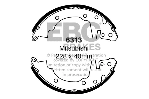 Brake Shoe Set (6313)