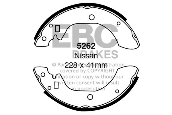 Brake Shoe Set (5262)