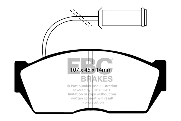 Brake Pad Set, disc brake (DP606)