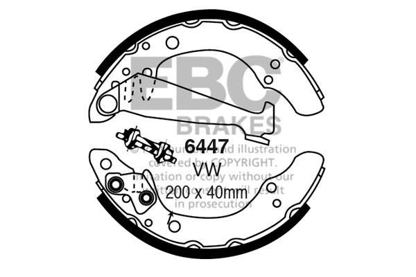 Brake Shoe Set (6447)