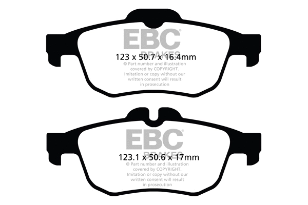 Brake Pad Set, disc brake (DPX2124)