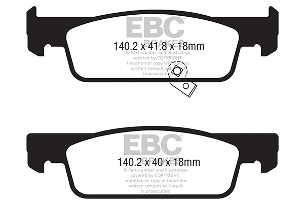 Brake Pad Set, disc brake (DPX2341)
