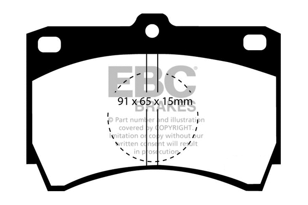 Brake Pad Set, disc brake (DP607)