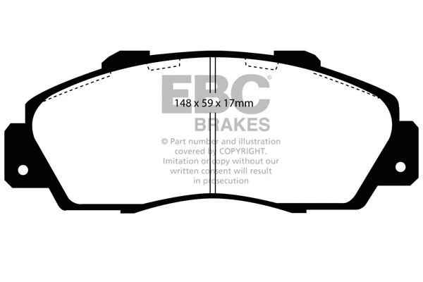 Brake Pad Set, disc brake (DP2872)