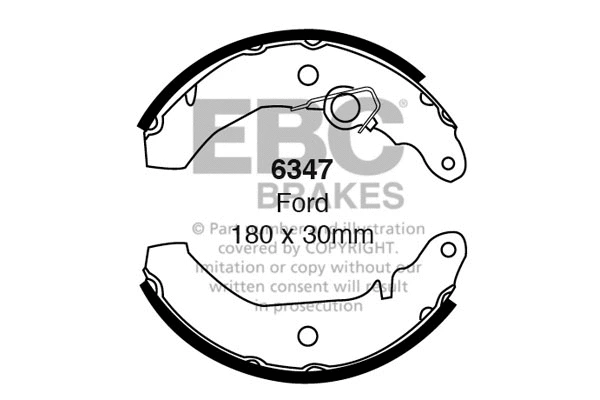 Brake Shoe Set (6347)
