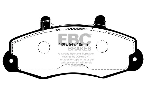Brake Pad Set, disc brake (DP918/2)