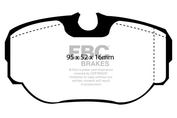 Brake Pad Set, disc brake (DP1038)