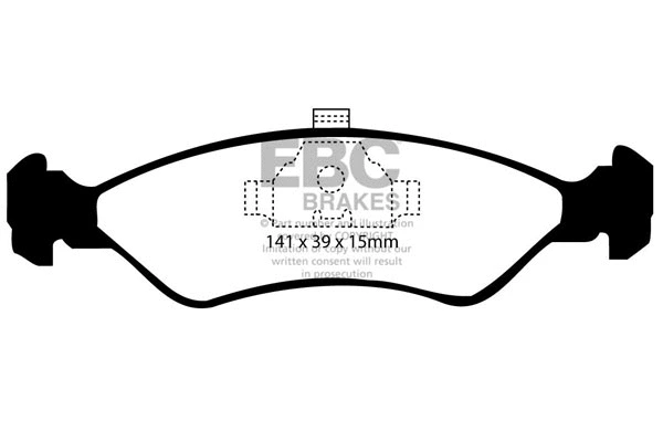 Brake Pad Set, disc brake (DP766)