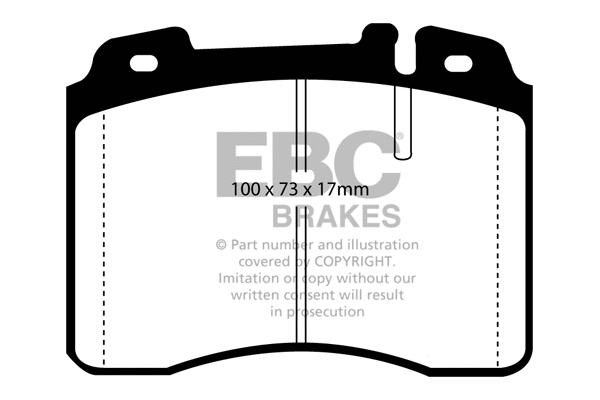 Brake Pad Set, disc brake (DP2927)