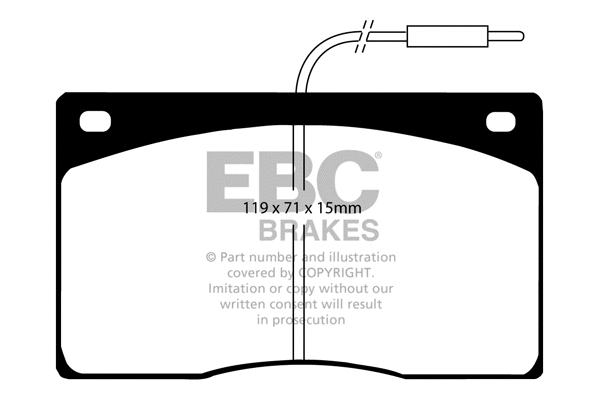 Brake Pad Set, disc brake (DP581)