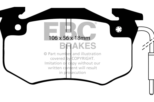 Brake Pad Set, disc brake (DP489)