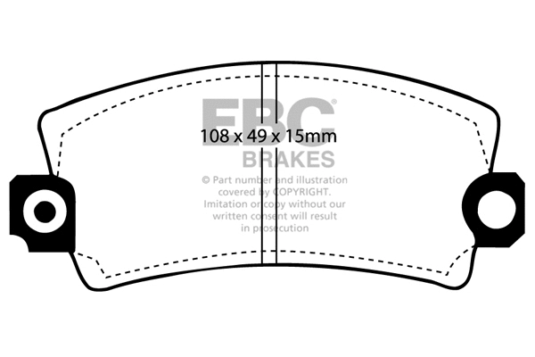 Brake Pad Set, disc brake (DP269)