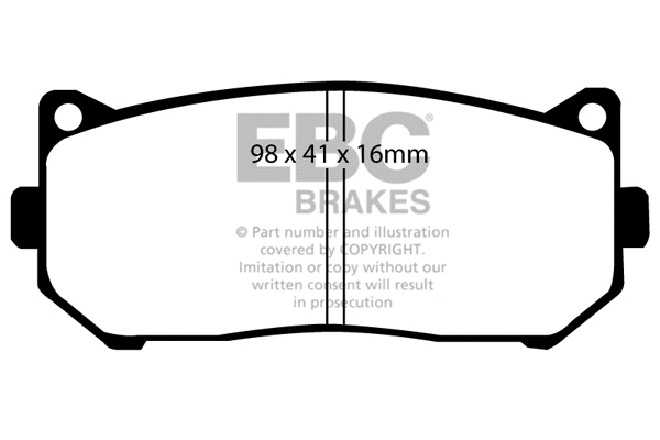 Brake Pad Set, disc brake (DP1235)