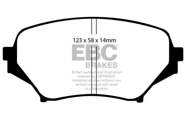 Brake Pad Set, disc brake (DP1774)