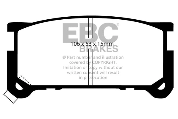 Brake Pad Set, disc brake (DP615)