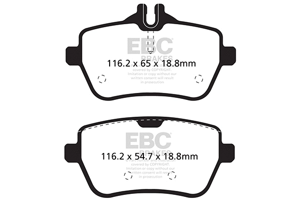 Brake Pad Set, disc brake (DP22180)