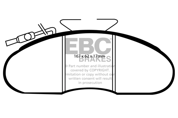 Brake Pad Set, disc brake (DP633/3)