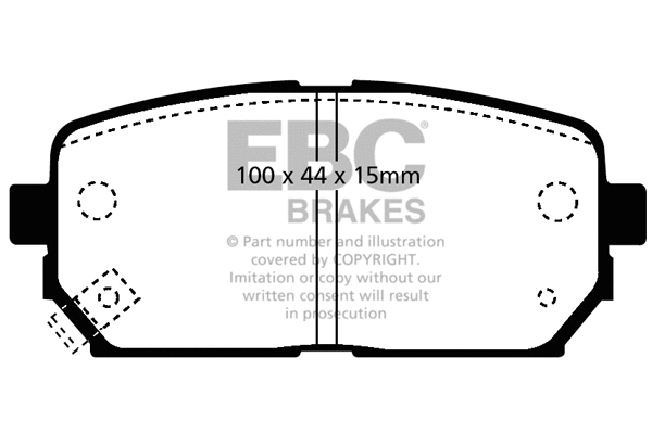 Brake Pad Set, disc brake (DP1810)