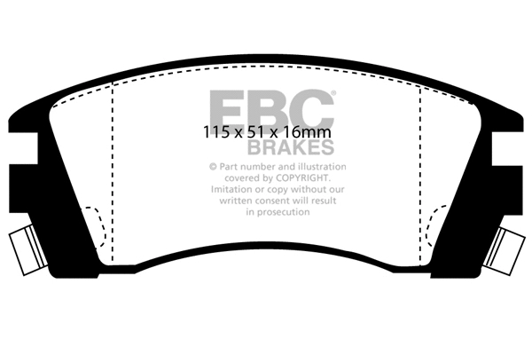 Brake Pad Set, disc brake (DP988)