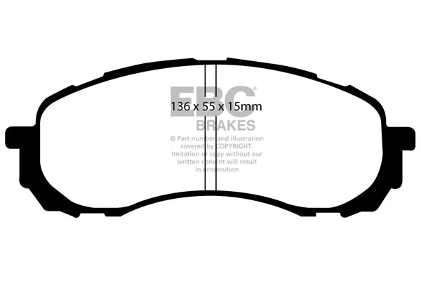 Brake Pad Set, disc brake (DP1492)