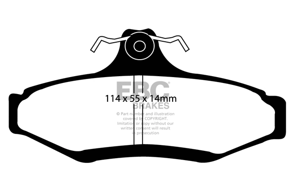 Brake Pad Set, disc brake (DP1197)