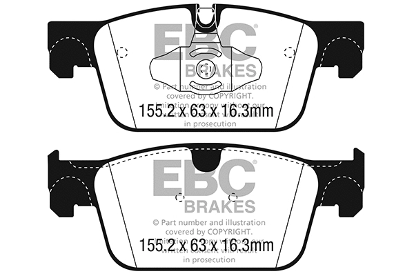 Brake Pad Set, disc brake (DP22305)