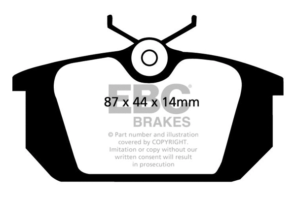 Brake Pad Set, disc brake (DP2596)