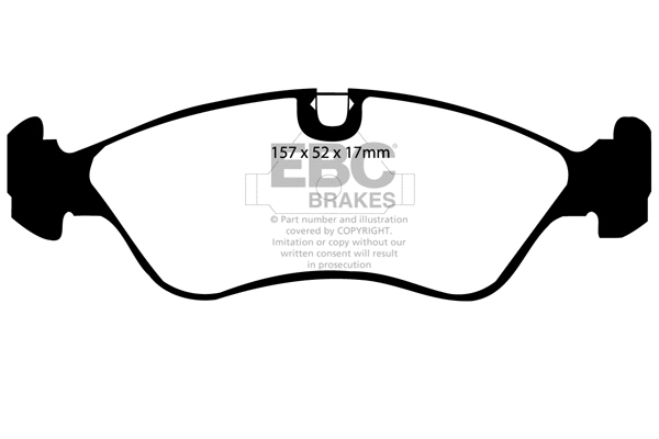 Brake Pad Set, disc brake (DP2760)
