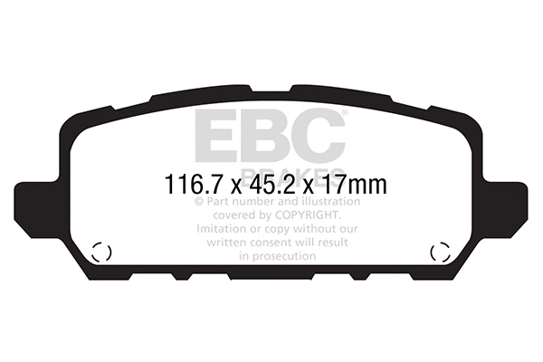 Brake Pad Set, disc brake (DPX2291)