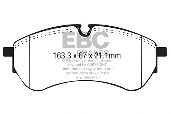 Brake Pad Set, disc brake (DPX2338)