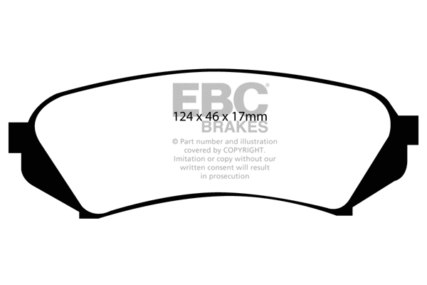 Brake Pad Set, disc brake (DP1282)