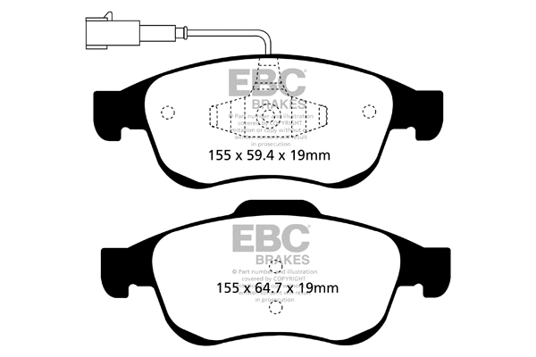 Brake Pad Set, disc brake (DP22078)