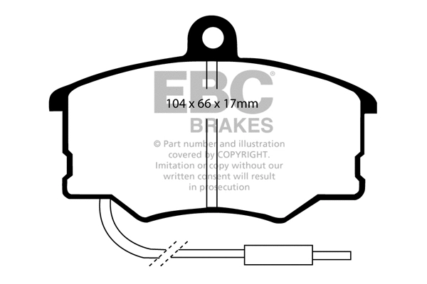 Brake Pad Set, disc brake (DP616)