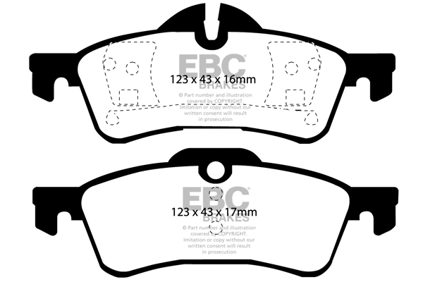 Brake Pad Set, disc brake (DP1701)