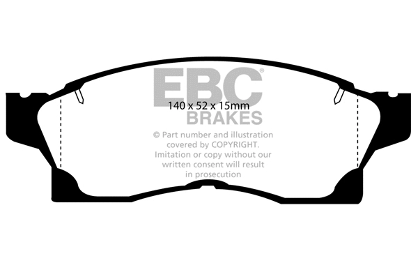 Brake Pad Set, disc brake (DP2936)